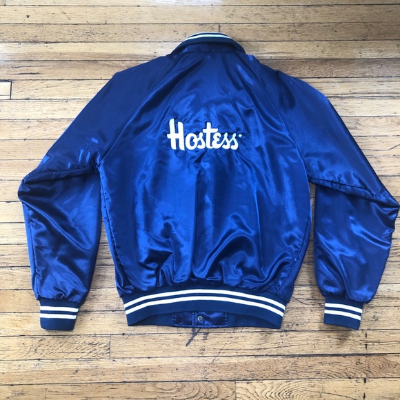 Vintage 90s Hostess Potato Chips Satin Bomber - Picture 3 of 4